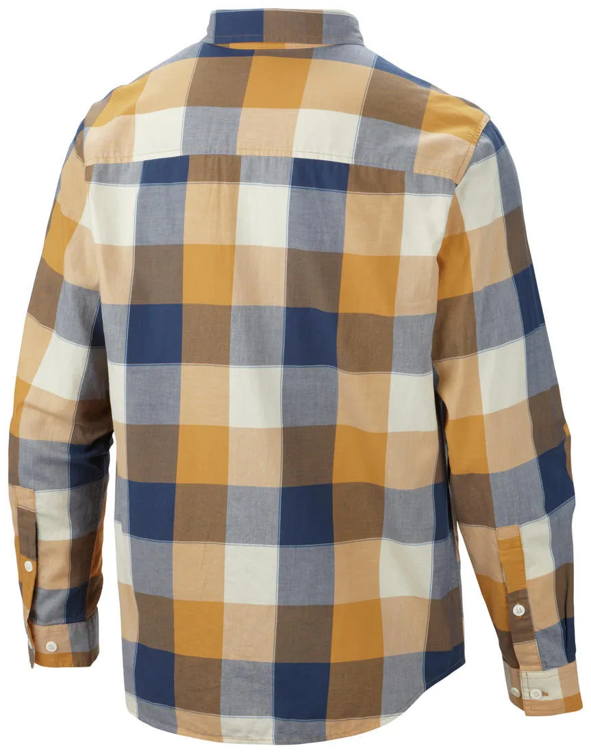 Columbia Men Yellow Out and Back II Long Sleeve Shirt