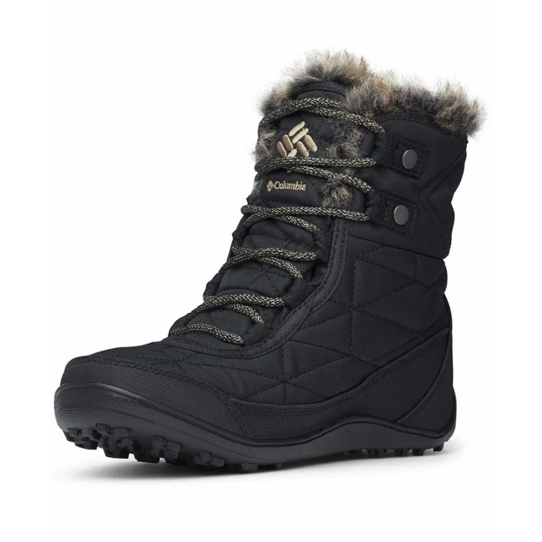 Columbia Women Black MINX SHORTY III Water Resistant Shoes