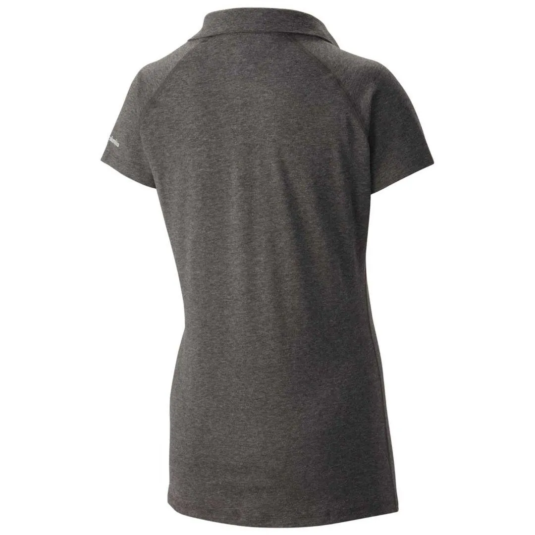 Columbia Women Black Omni-Freeze Silver Ridge Zero Polo Tshirt
