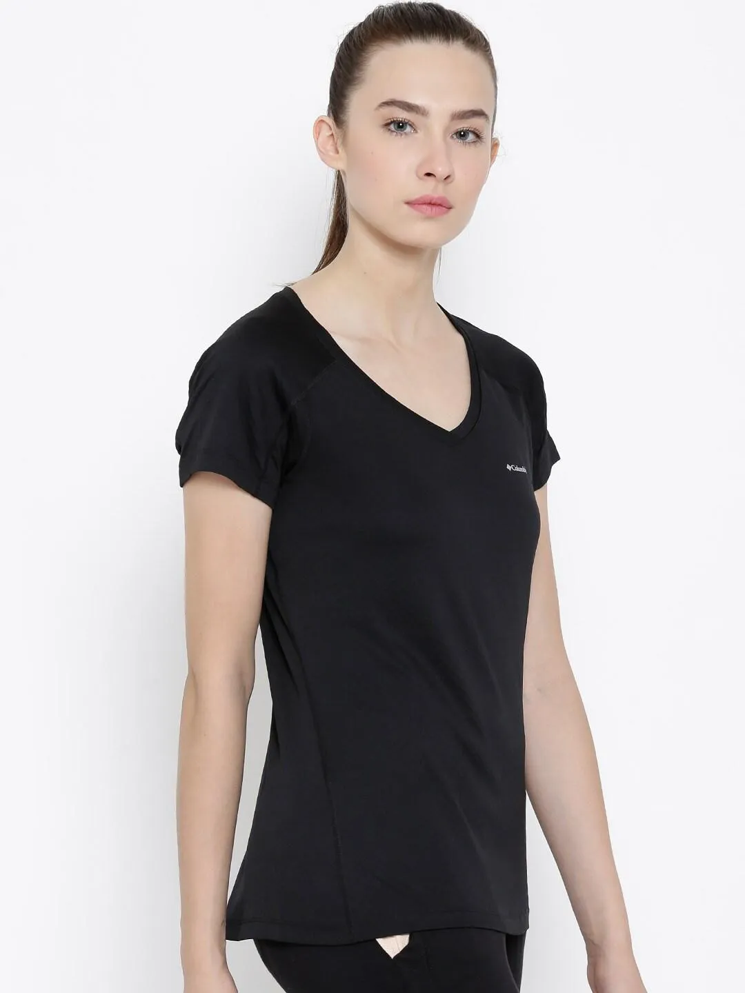 Columbia Women Black Omni-Freeze Zero Rules Tshirt