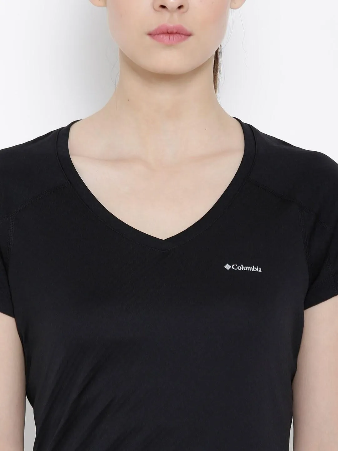 Columbia Women Black Omni-Freeze Zero Rules Tshirt