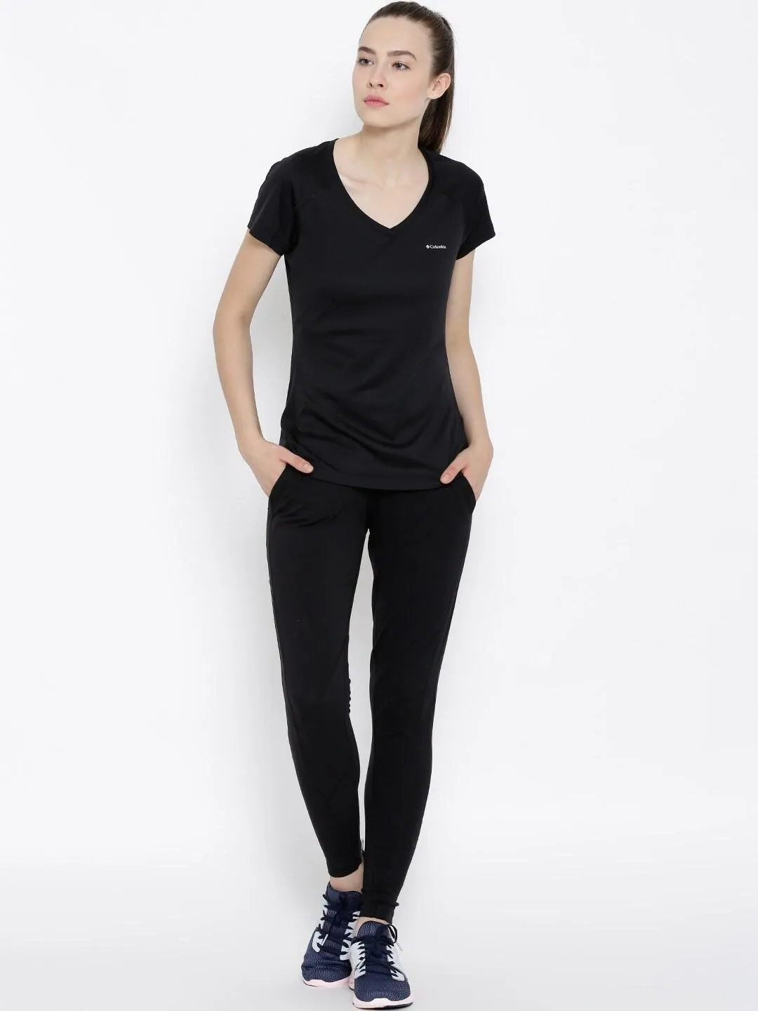 Columbia Women Black Omni-Freeze Zero Rules Tshirt