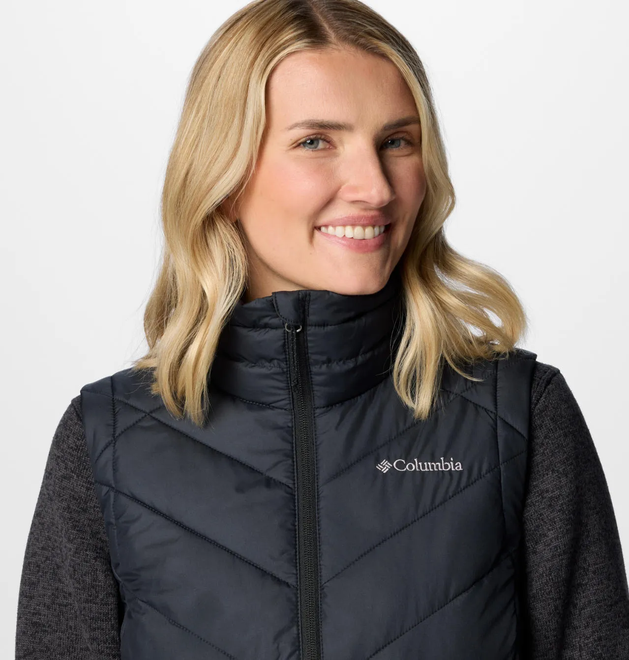 Columbia Women Black Omni-Heat Reflective Heavenly II Vest