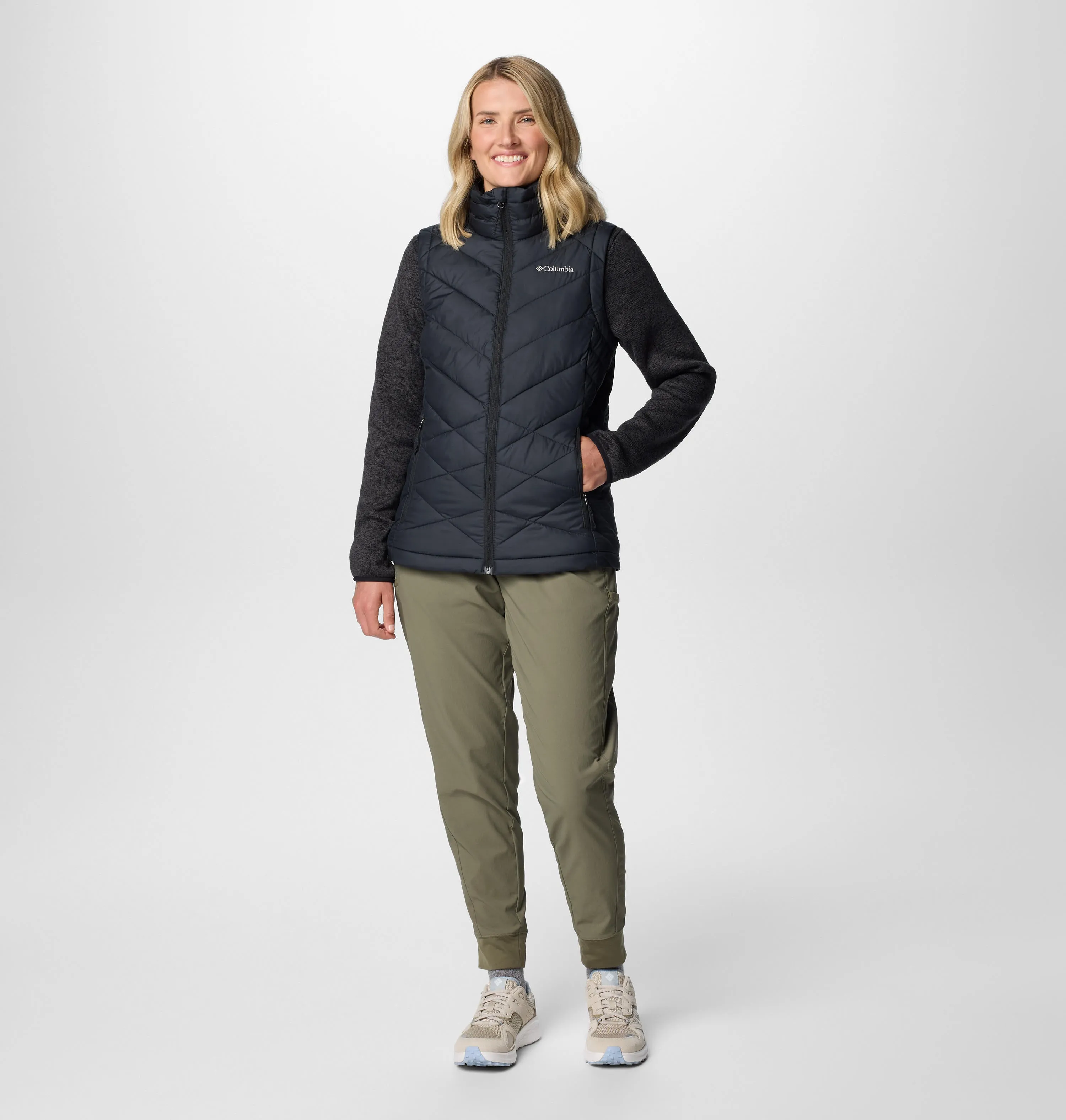 Columbia Women Black Omni-Heat Reflective Heavenly II Vest