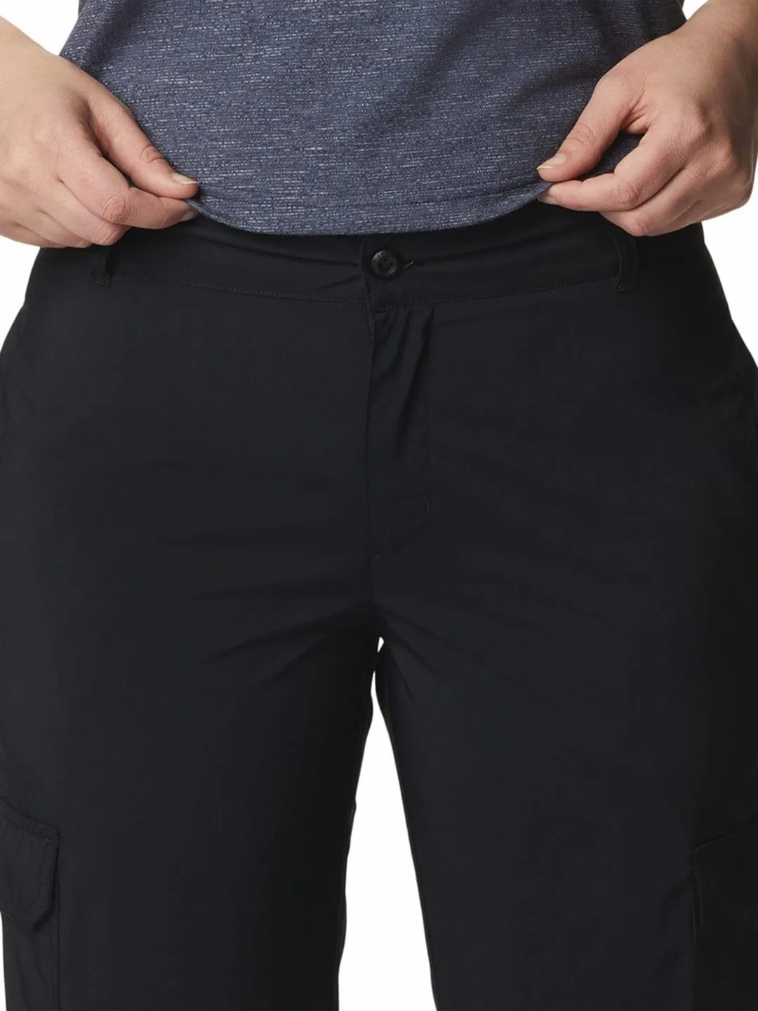Columbia Women Black Omni-Shade Silver Ridge Utility Capri