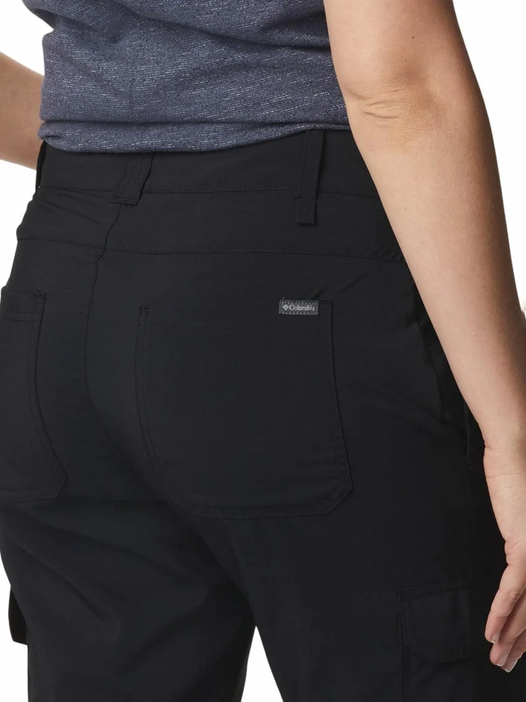 Columbia Women Black Omni-Shade Silver Ridge Utility Capri