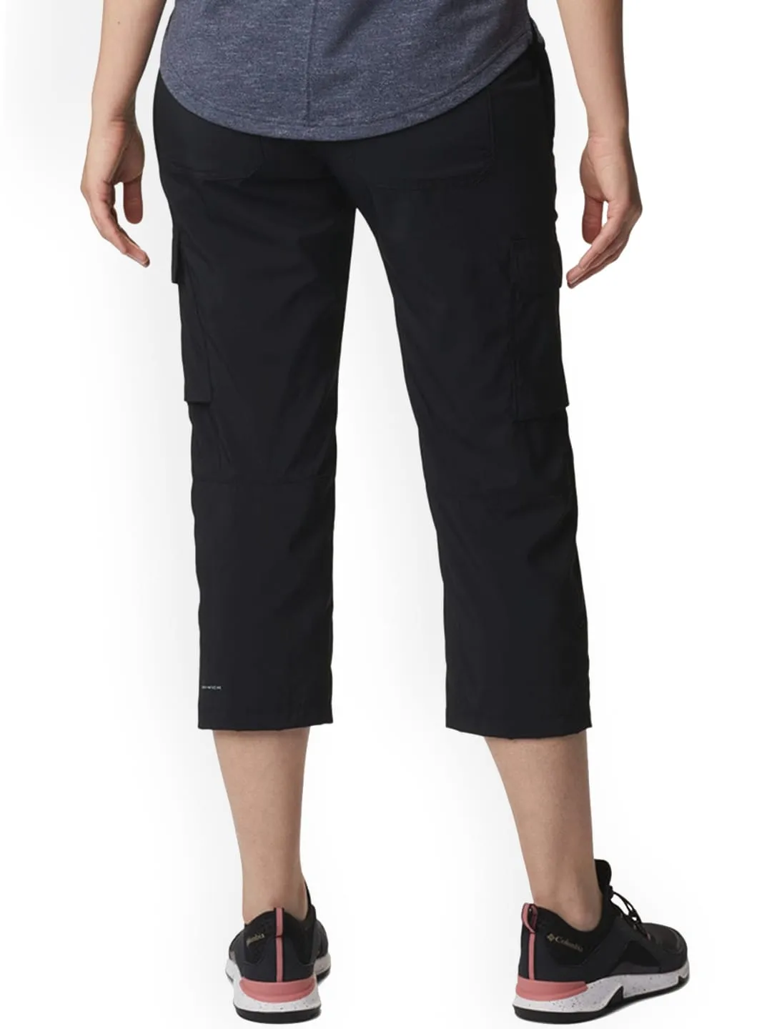 Columbia Women Black Omni-Shade Silver Ridge Utility Capri
