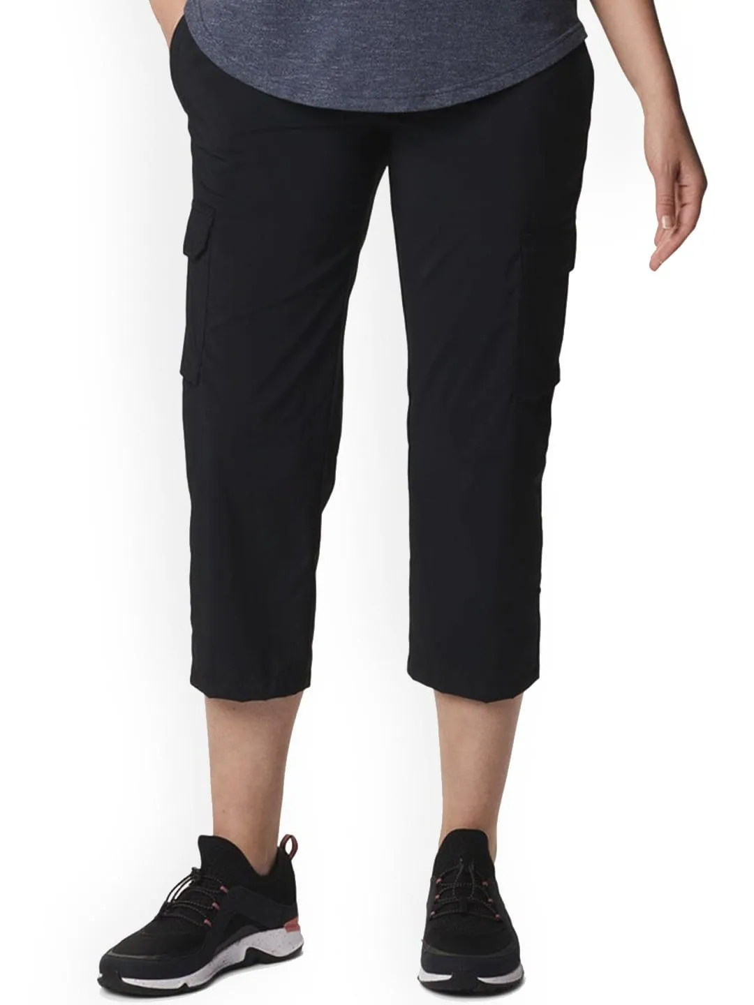 Columbia Women Black Omni-Shade Silver Ridge Utility Capri
