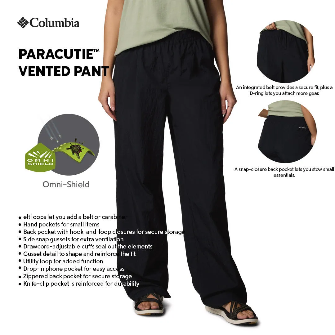 Columbia Women Black Omni-Shield Paracutie Vented Pant