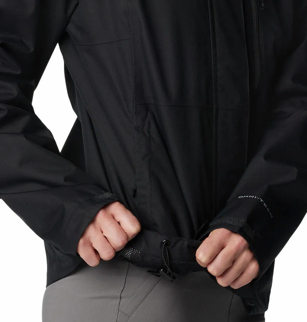 Columbia Women Black Omni-Tech Hikebound Waterproof Rain Jacket
