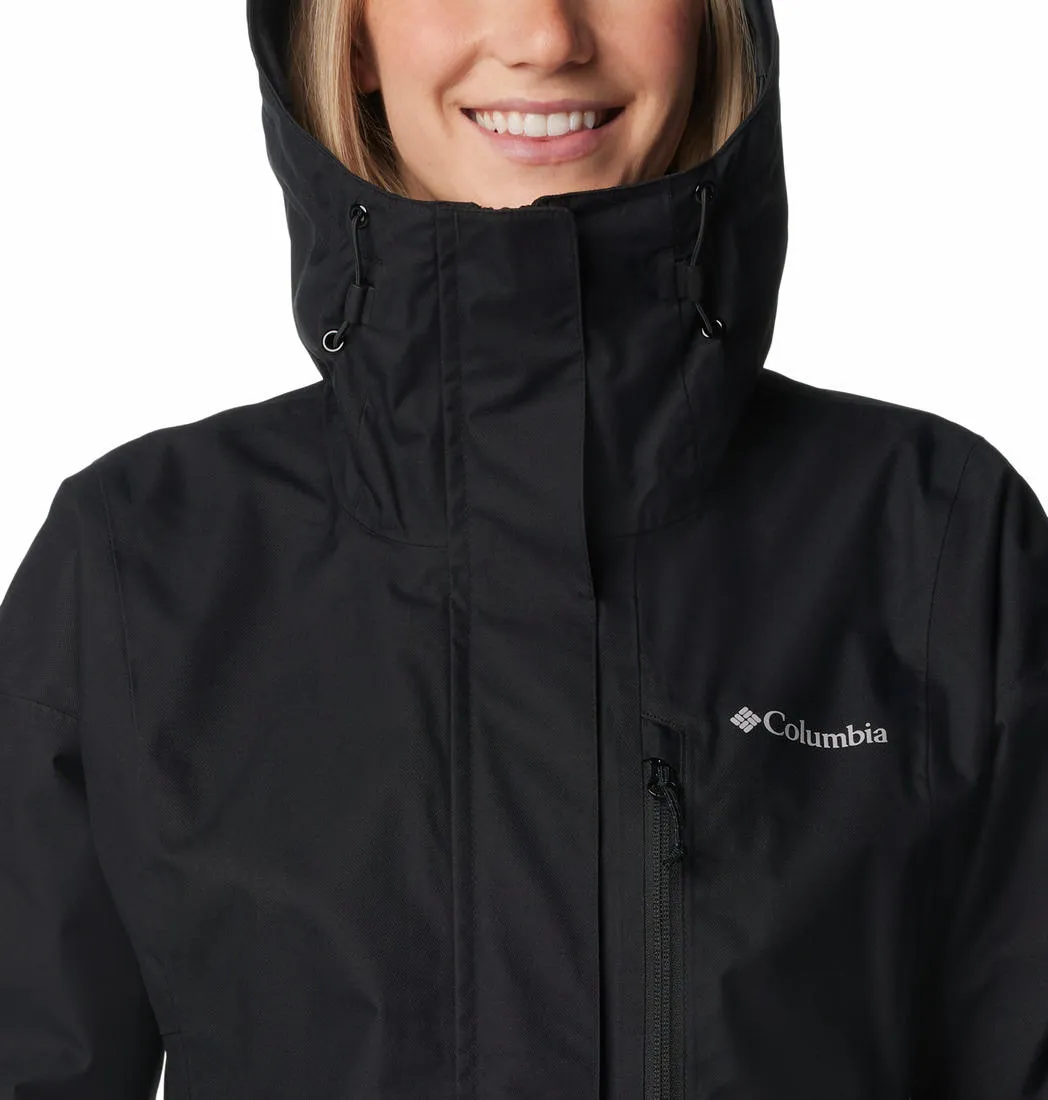 Columbia Women Black Omni-Tech Hikebound Waterproof Rain Jacket