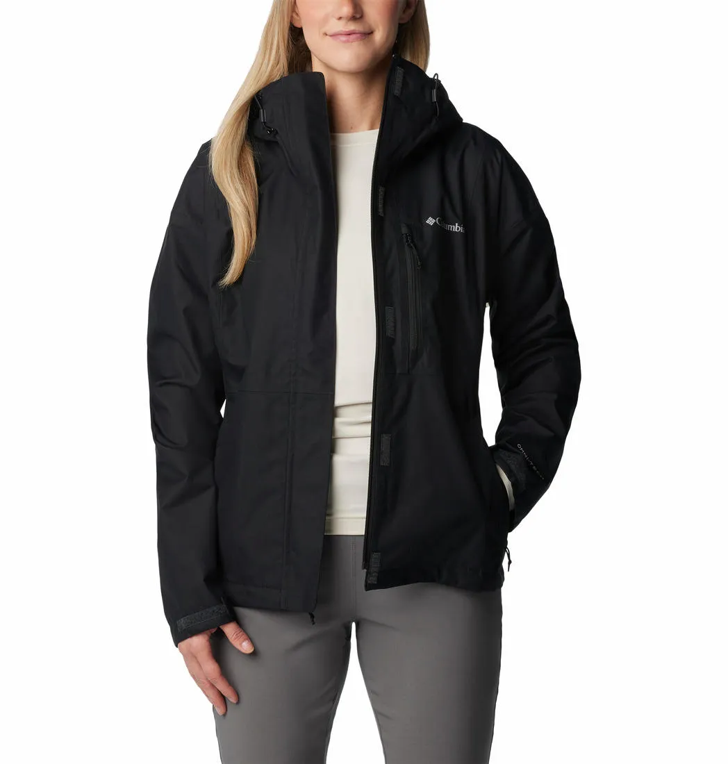 Columbia Women Black Omni-Tech Hikebound Waterproof Rain Jacket