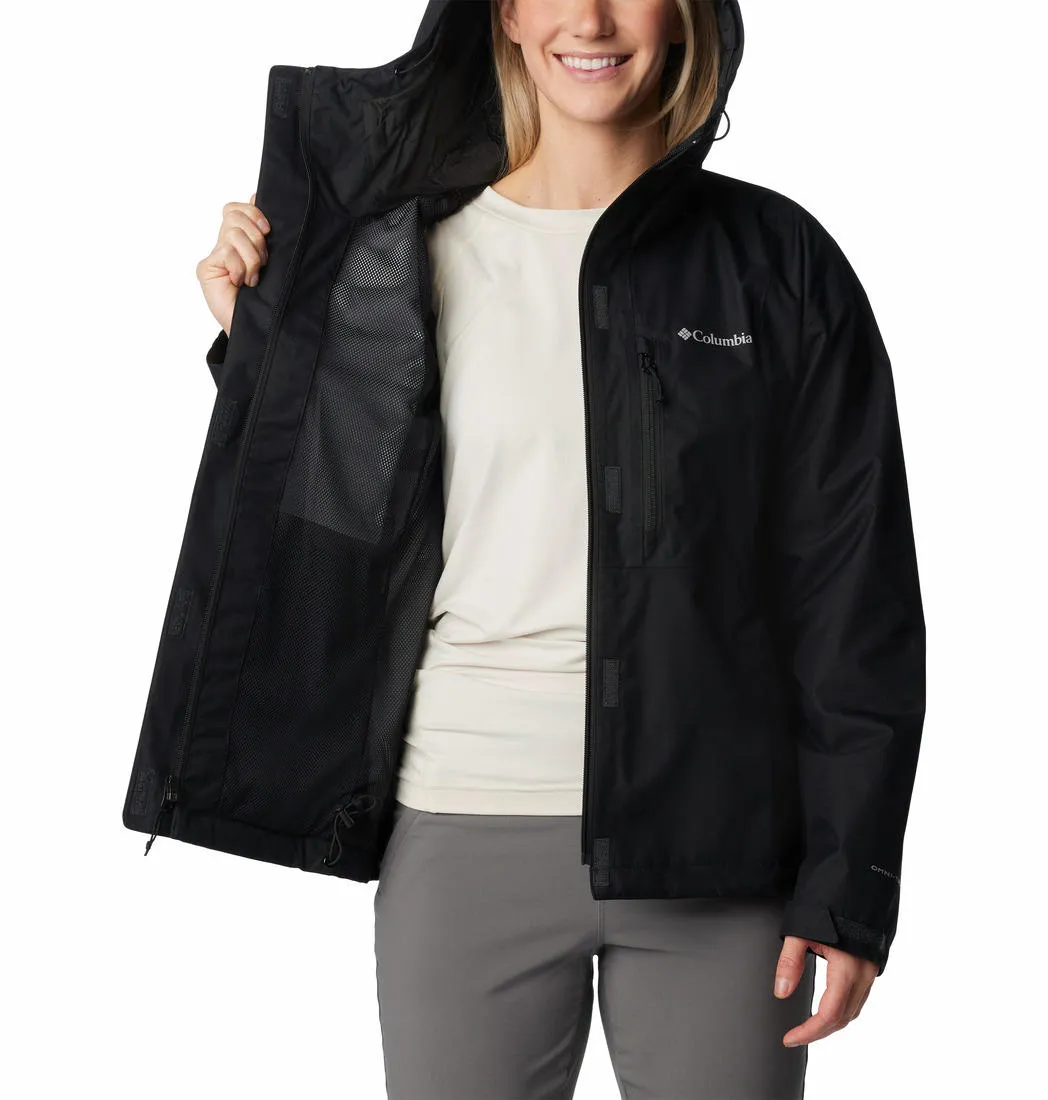 Columbia Women Black Omni-Tech Hikebound Waterproof Rain Jacket