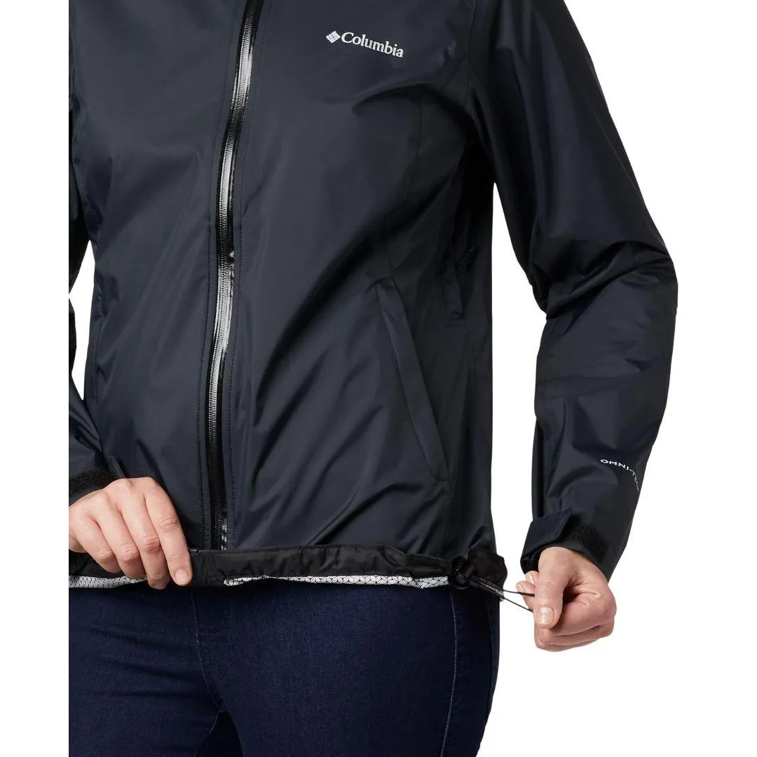 Columbia Women Black Omni-Wick EvaPOURation Waterproof Rain Jacket