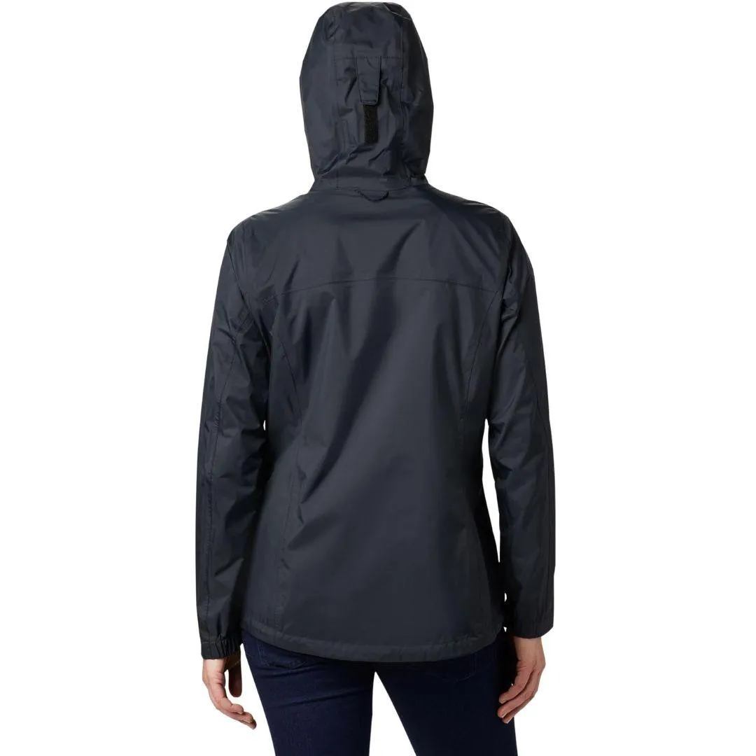 Columbia Women Black Omni-Wick EvaPOURation Waterproof Rain Jacket