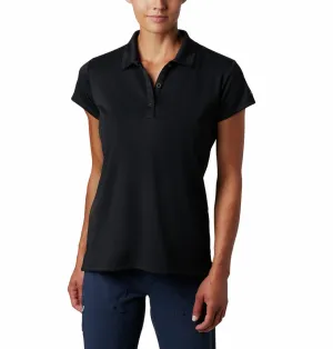 Columbia Women Black Omni-Wick Innisfree Polo Tshirt