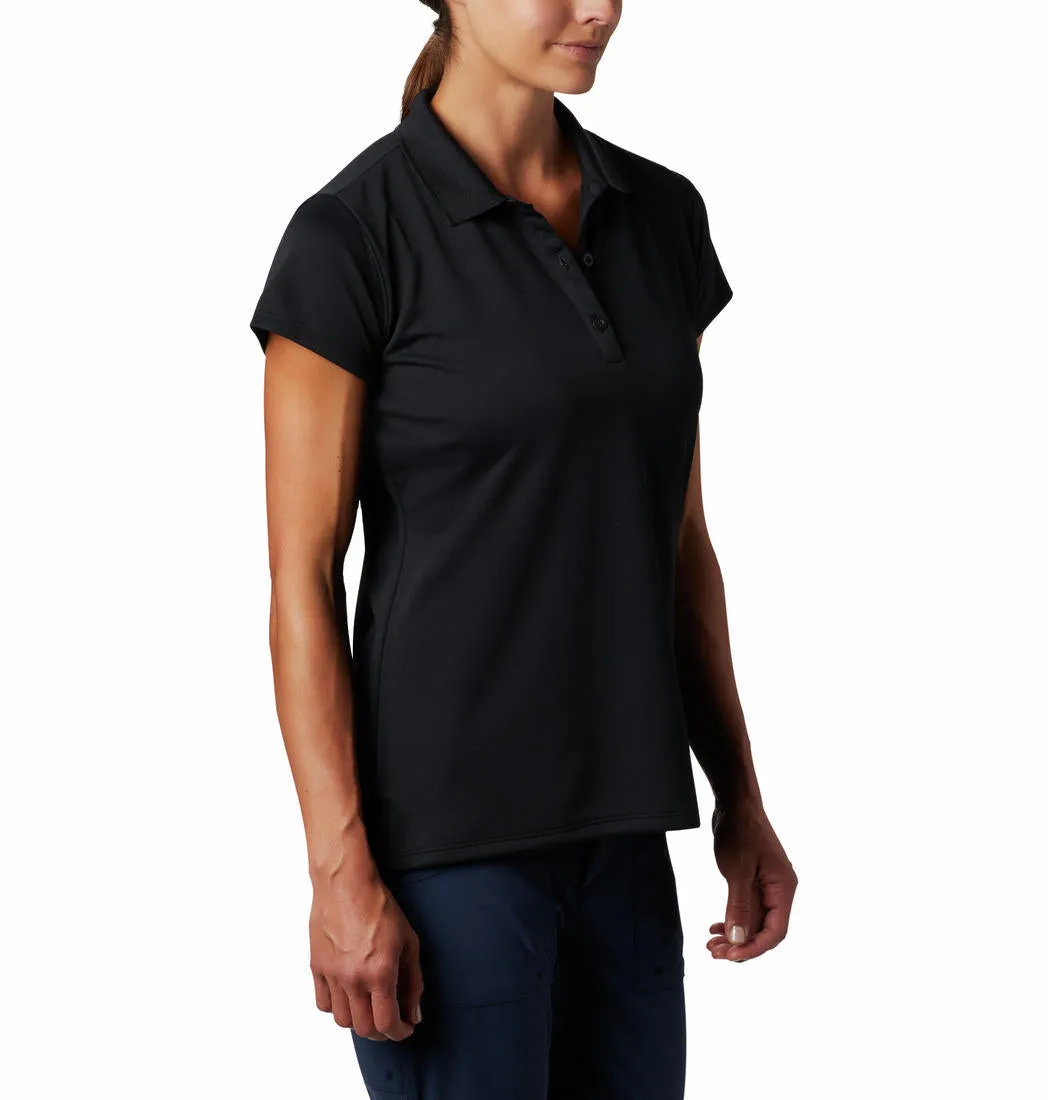 Columbia Women Black Omni-Wick Innisfree Polo Tshirt