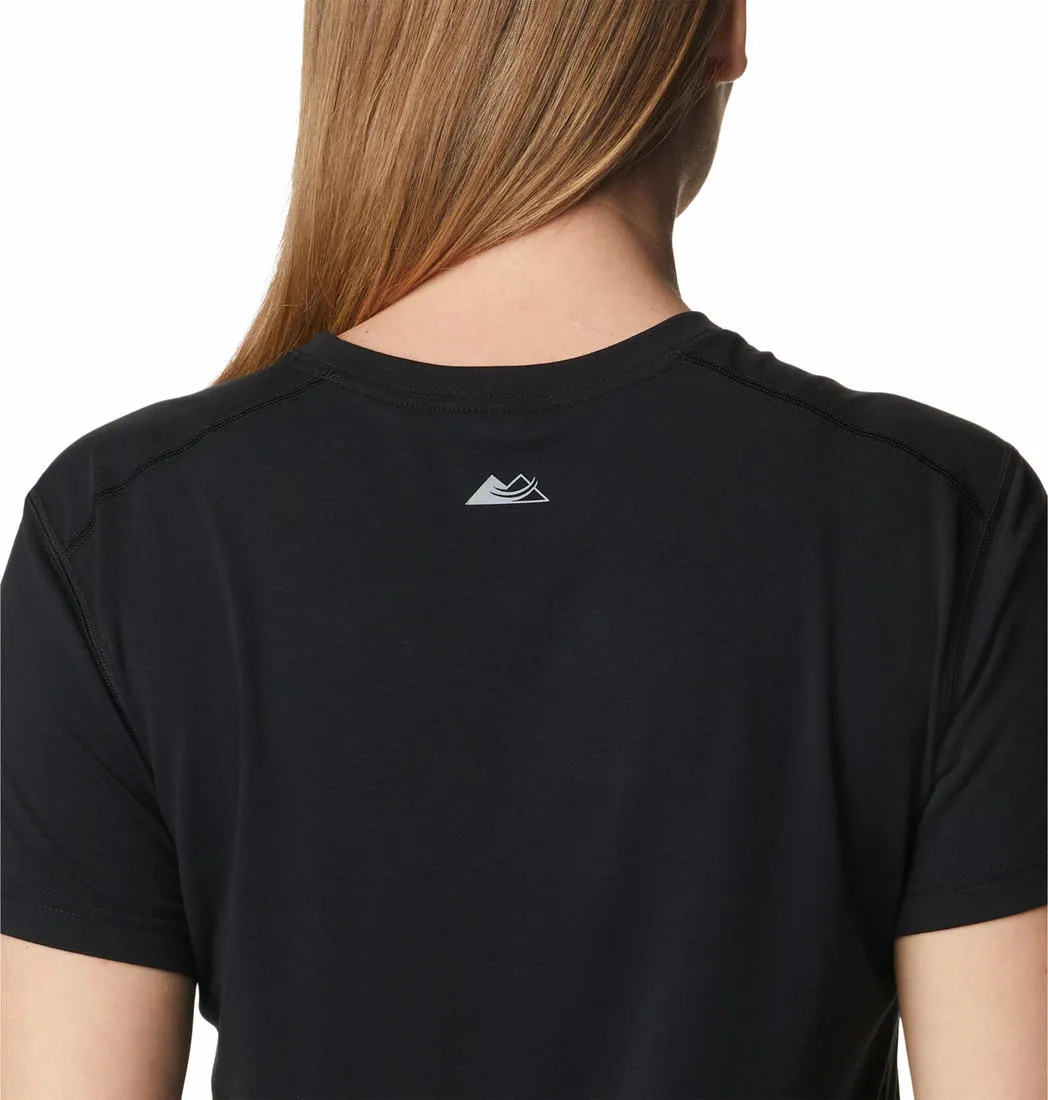 Columbia Women Black Omni-Wick W Endless Trail Running Tech Tshirt