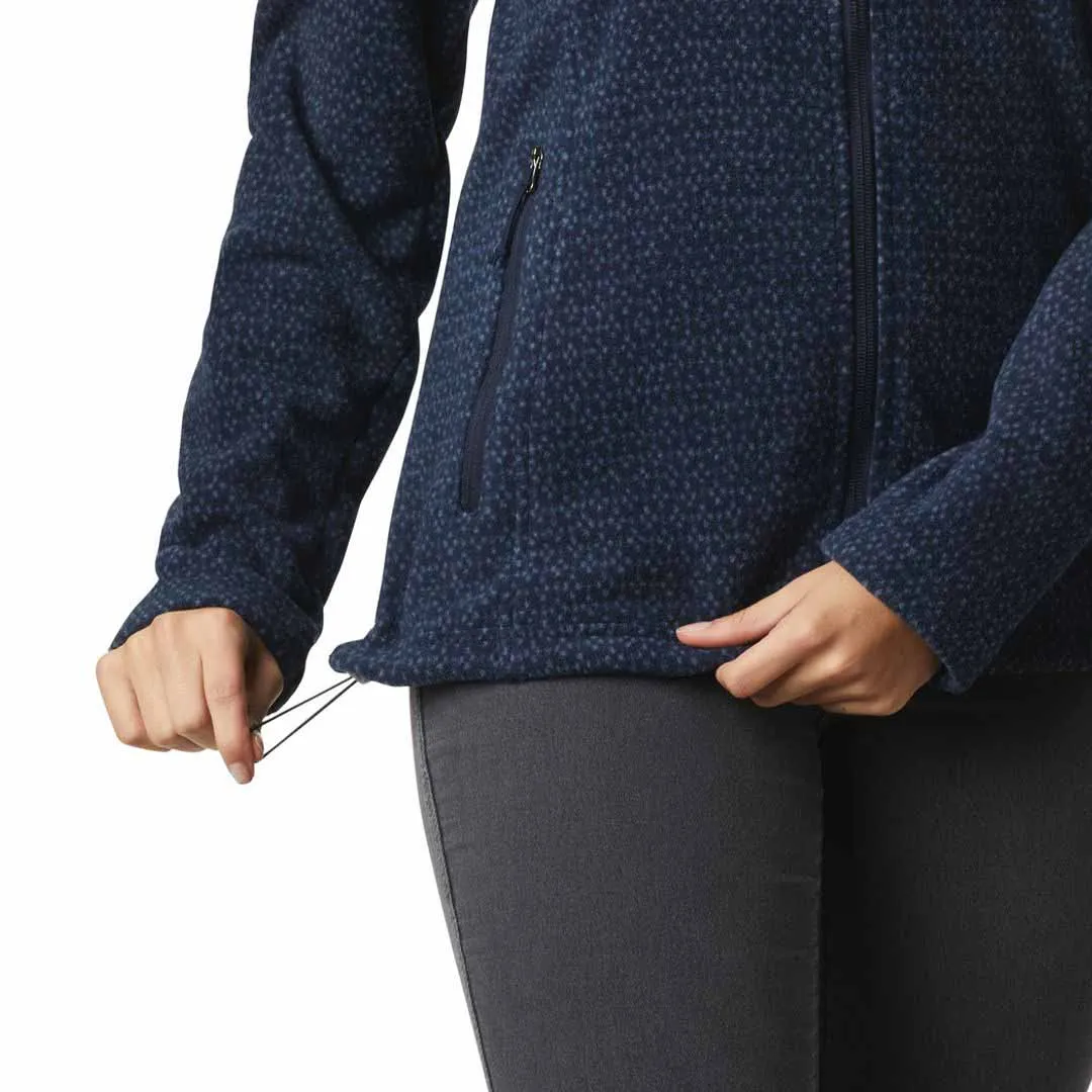 Columbia Women Blue Fast Trek Printed Fleece Jacket