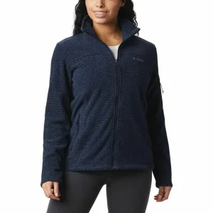 Columbia Women Blue Fast Trek Printed Fleece Jacket