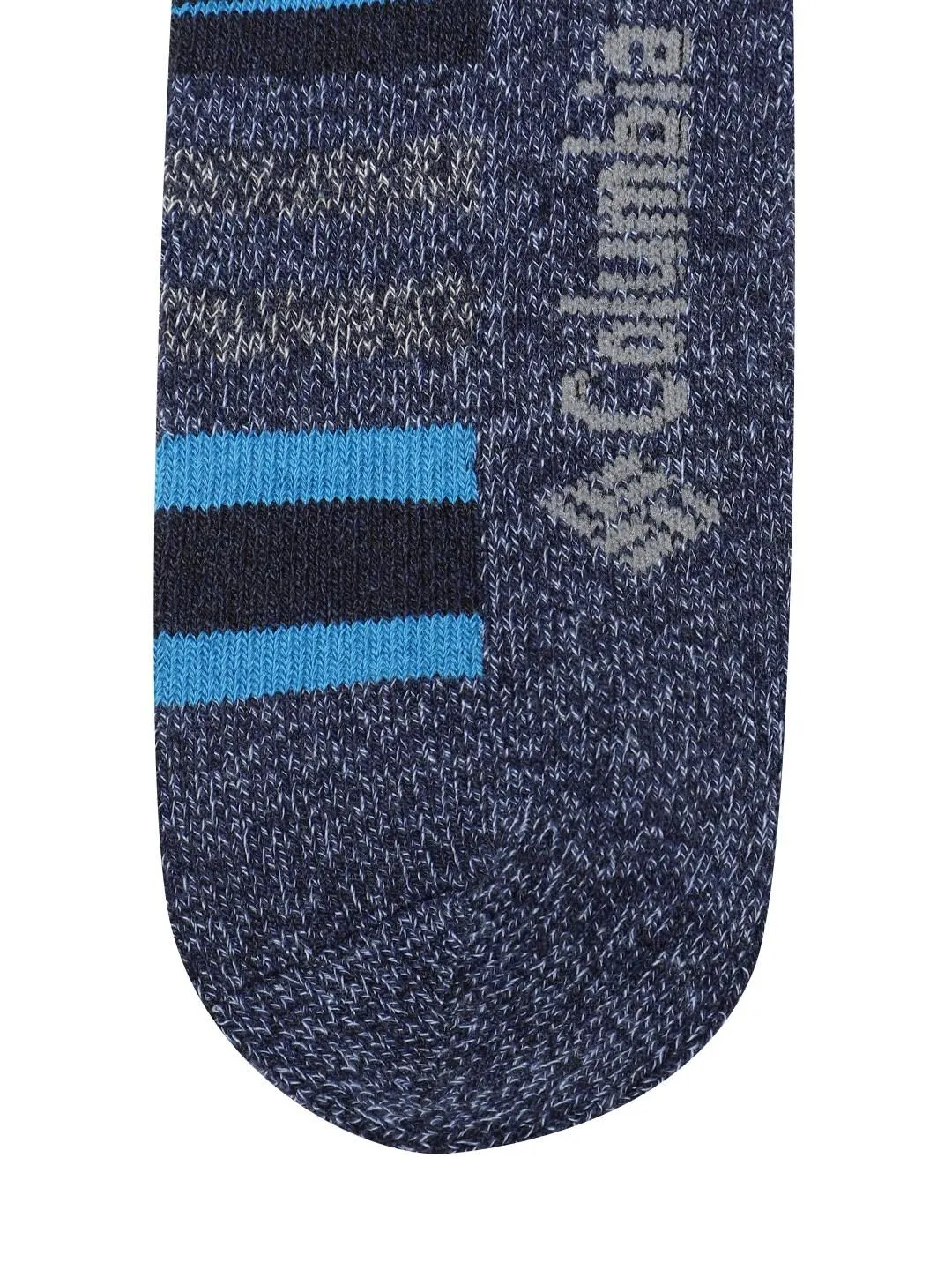 Columbia Women Blue Moisture Control Stripe Crew (2 Pairs) (Non Returnable)