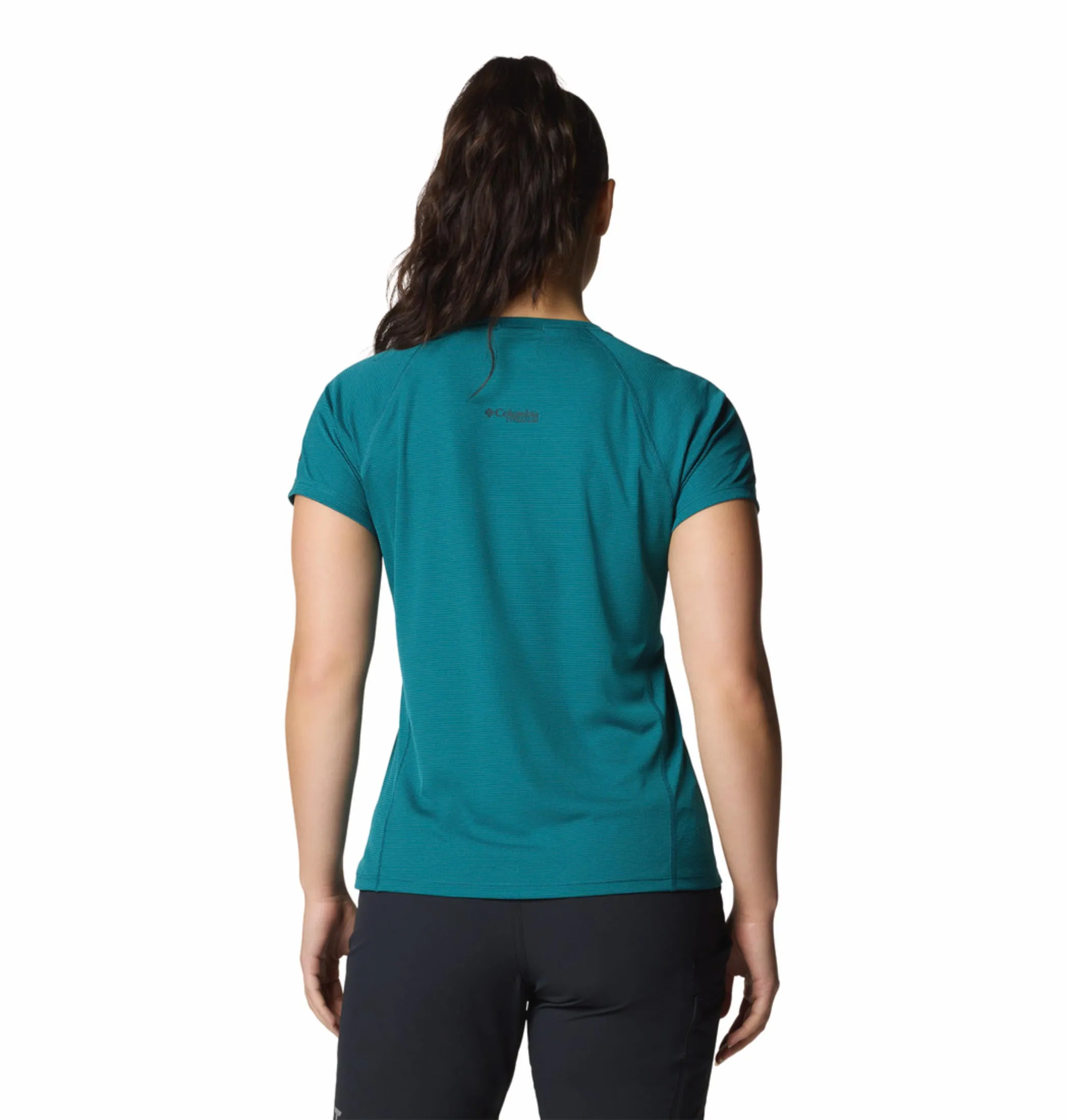 Columbia Women Blue Omni-Freeze Cirque River Pro Crew Tshirt