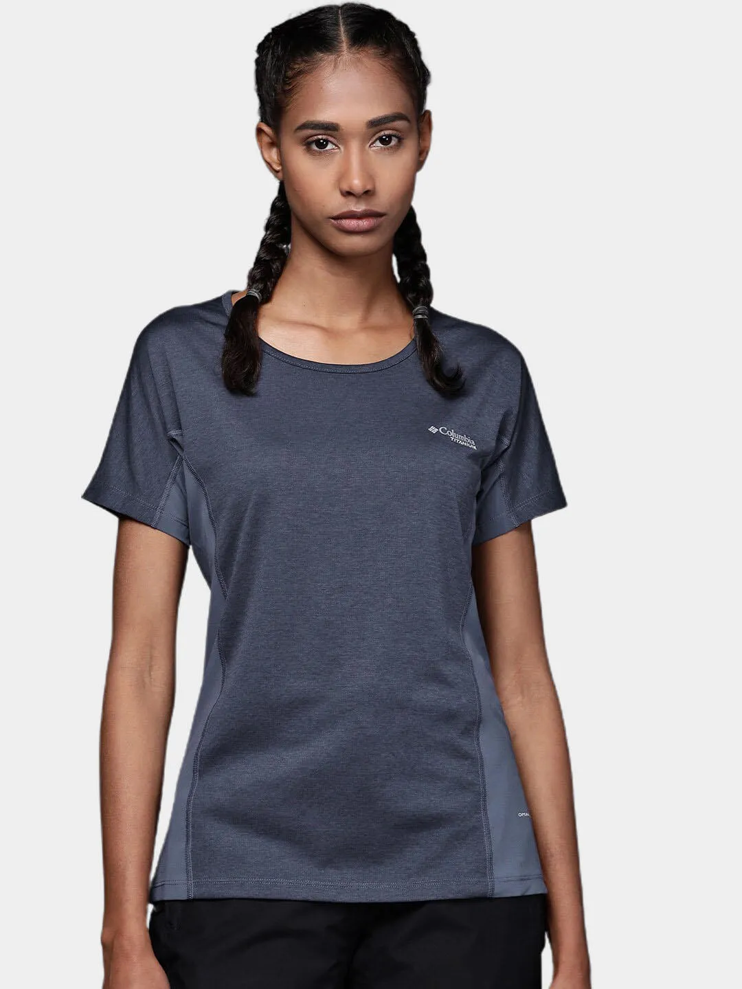 Columbia Women Blue Omni-Freeze W Irico Tshirt