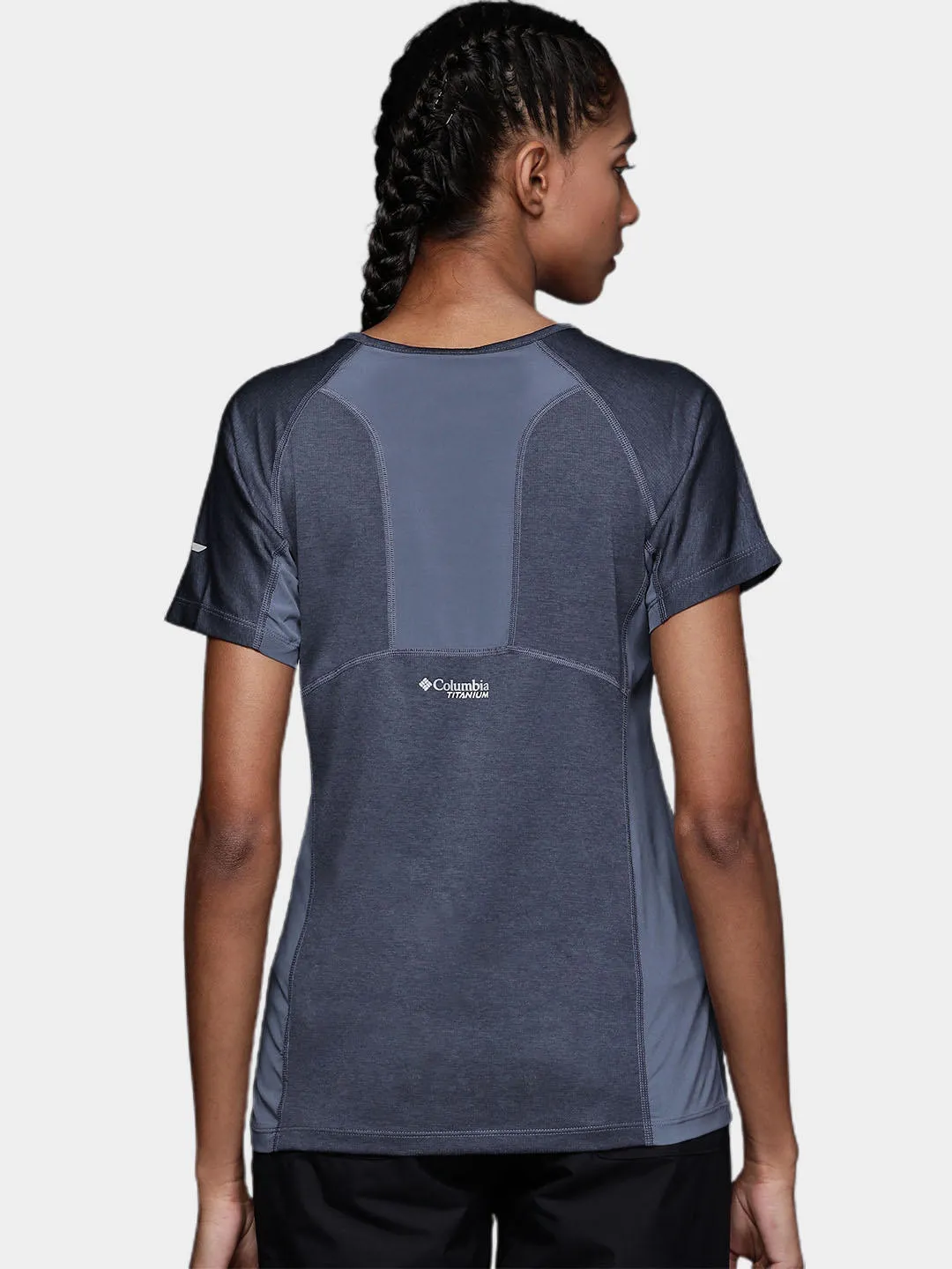 Columbia Women Blue Omni-Freeze W Irico Tshirt