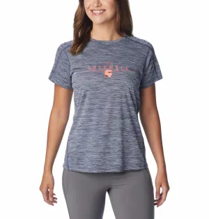 Columbia Women Blue Omni-Freeze W Zero Rules Graphic Crew Tshirt