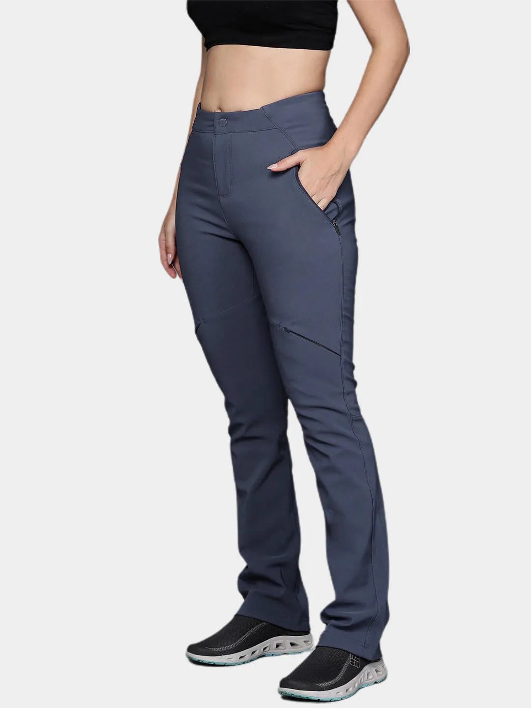 Columbia Women Blue Omni-Heat Reflective Back Beauty Passo Alto II Heat Pant