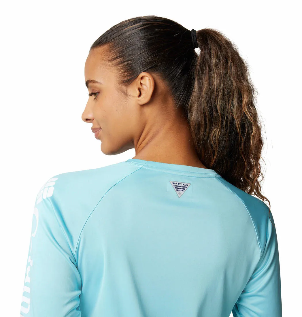 Columbia Women Blue Omni-Shade Tidal II Tshirt