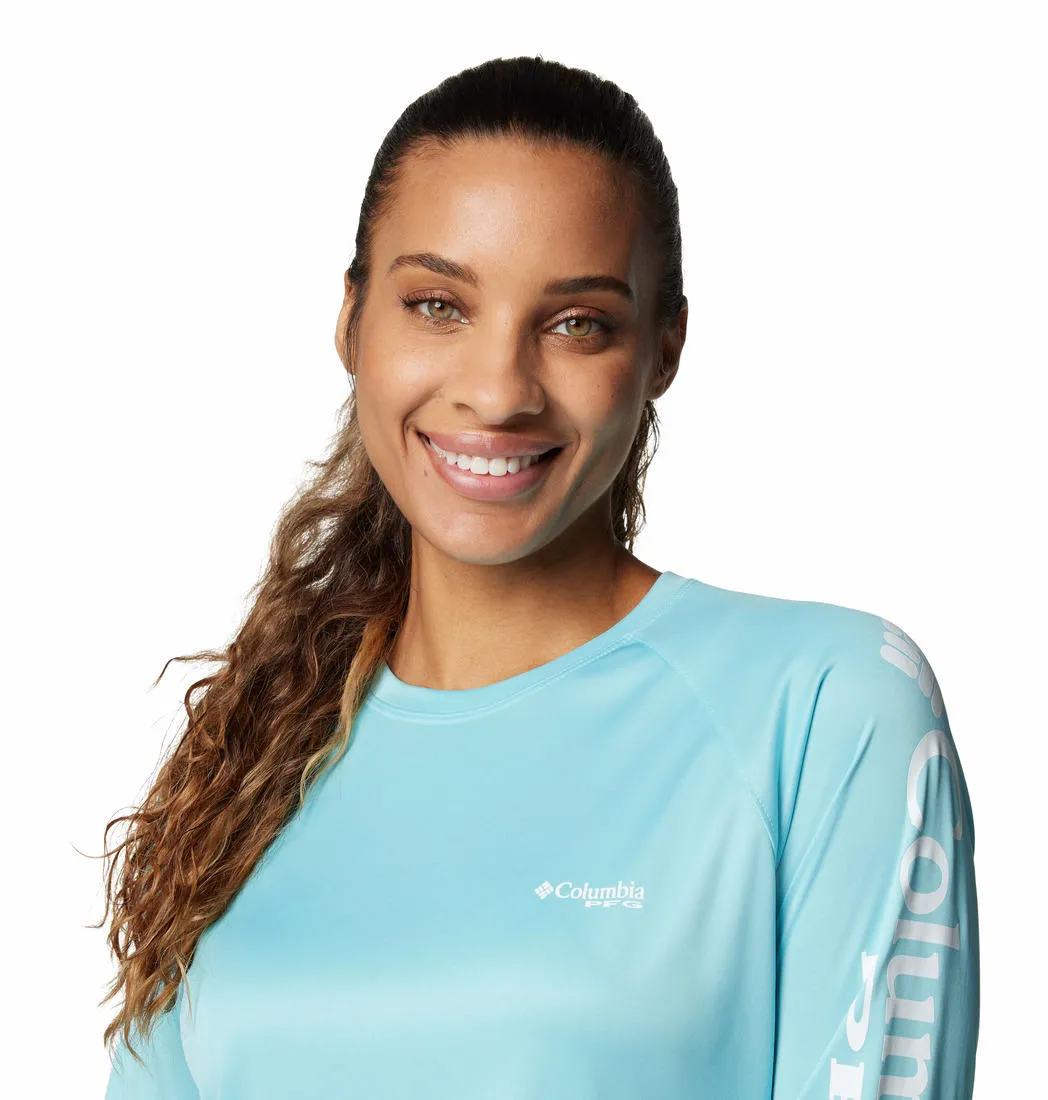 Columbia Women Blue Omni-Shade Tidal II Tshirt