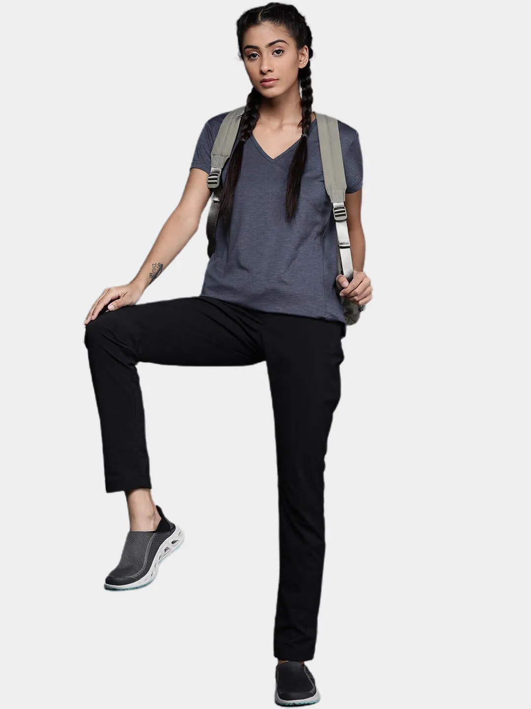 Columbia Women Blue Omni-Wick Bryce Tshirt