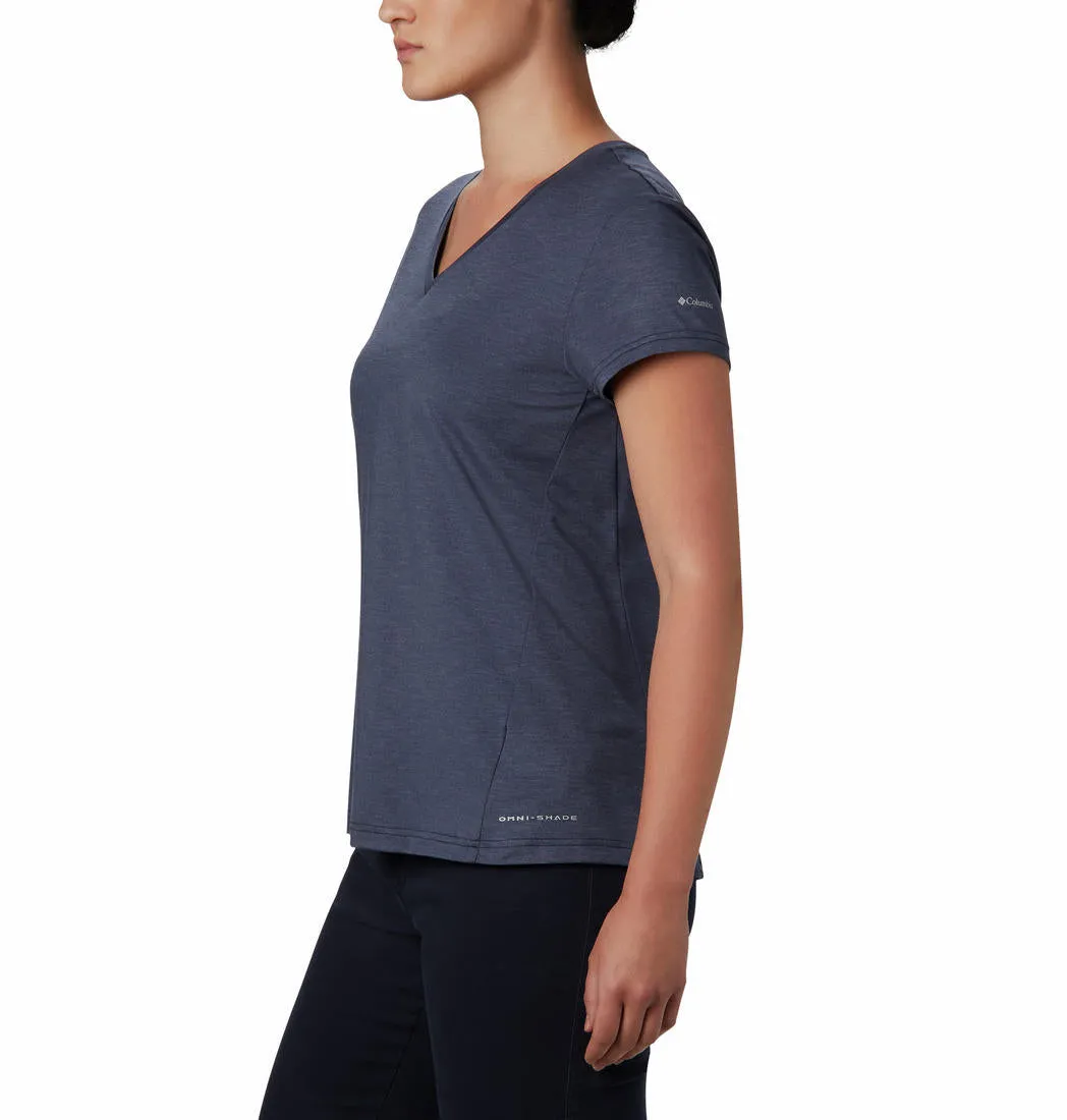 Columbia Women Blue Omni-Wick Bryce Tshirt