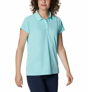Columbia Women Blue Omni-Wick Innisfree Polo Tshirt