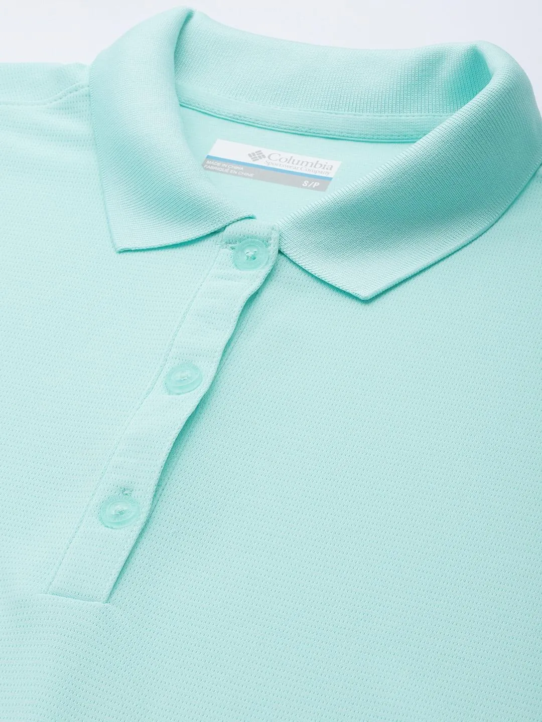 Columbia Women Blue Omni-Wick Innisfree Polo Tshirt