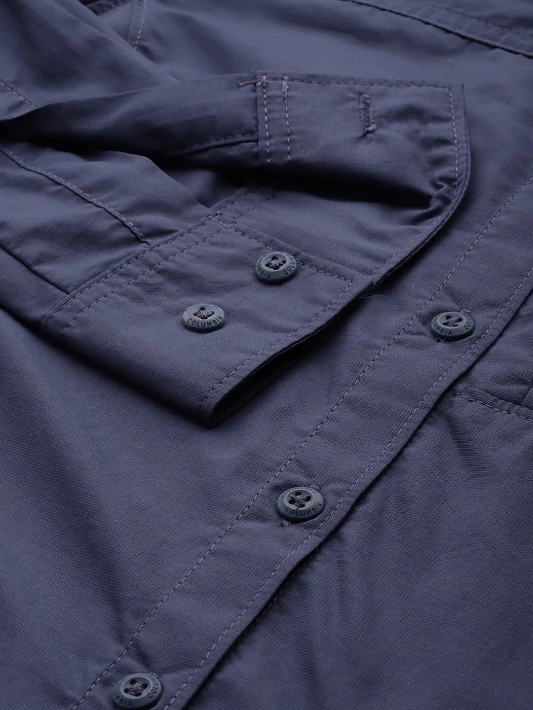 Columbia Women Blue Omni-Wick Silver Ridge 2.0 Long Sleeve Shirt