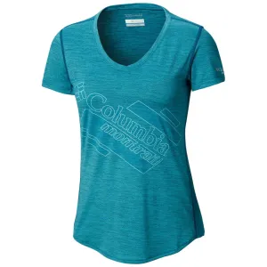 Columbia Women Blue Omni-Wick Trinity Trail 2.0 Graphic Tshirt