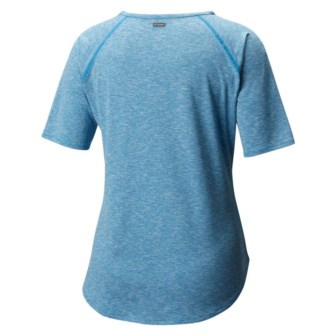 Columbia Women Blue Omni-Wick Wander More Tshirt