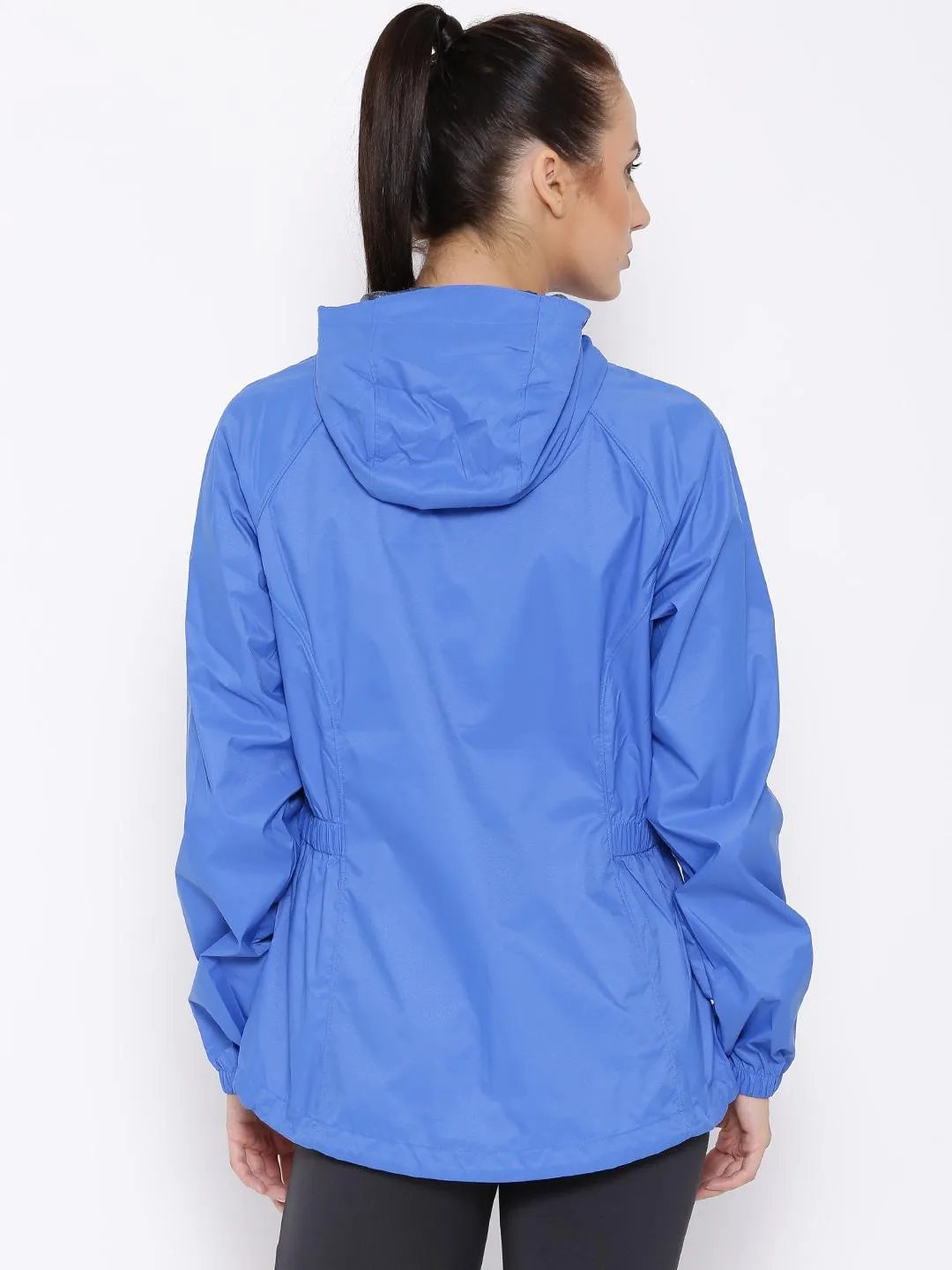 Columbia Women Blue Proxy Falls Waterproof Rain Jacket