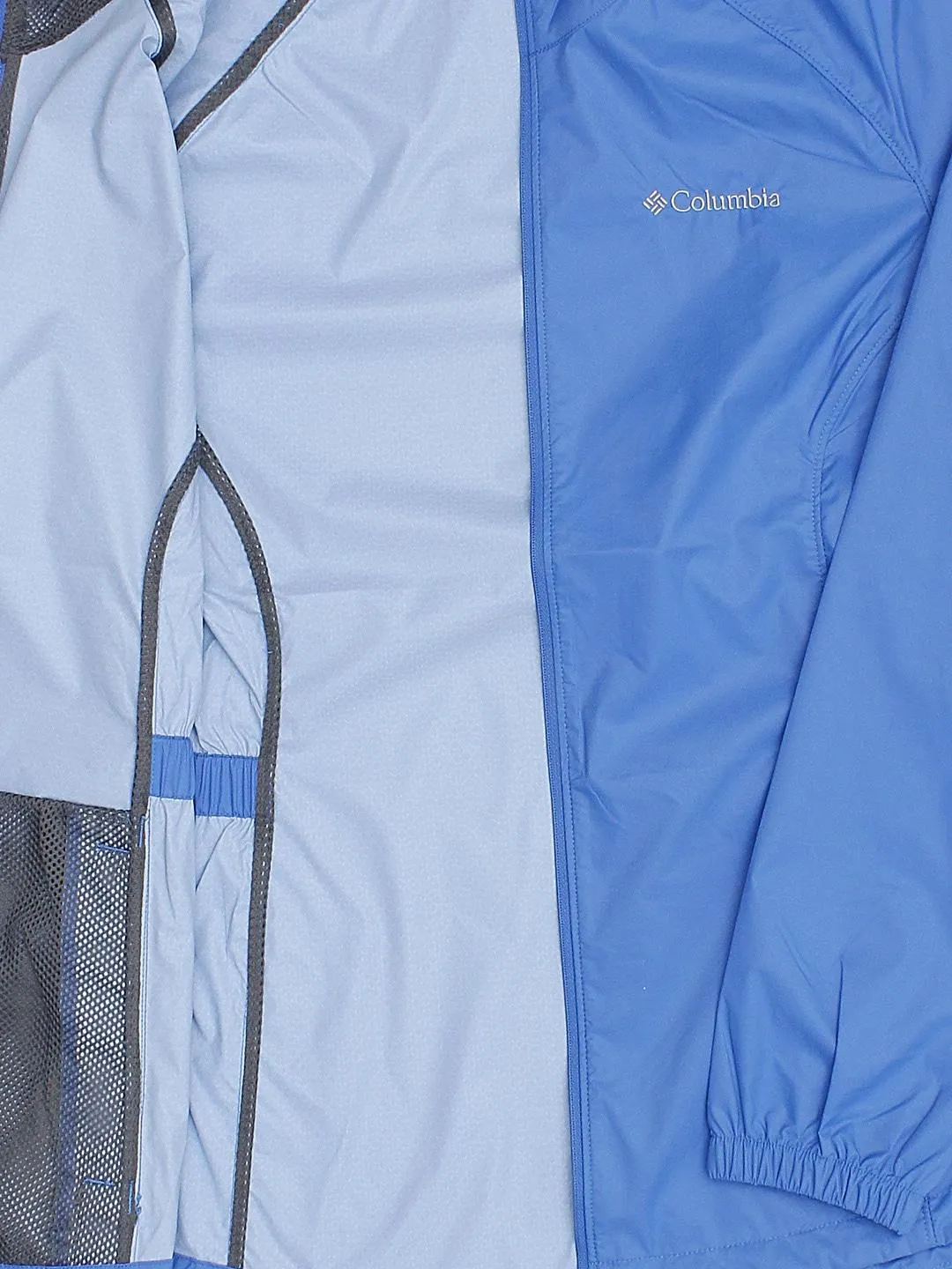 Columbia Women Blue Proxy Falls Waterproof Rain Jacket