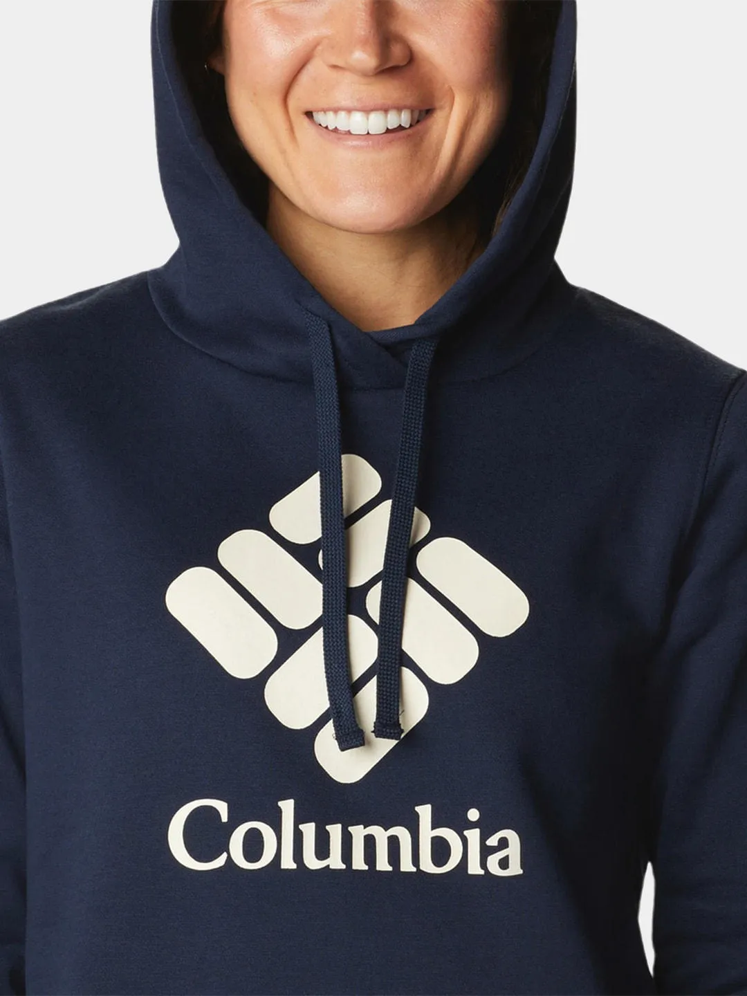 Columbia Women Blue Trek Graphic Hoodie