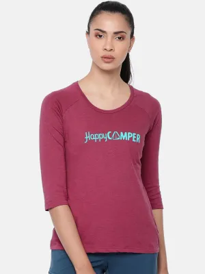 Columbia Women Blue Weekend Explorer 3/4 Tshirt