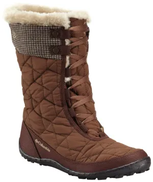 Columbia Women Brown MINX MID II OMNI-HEAT TWEED Water Resistant Shoes