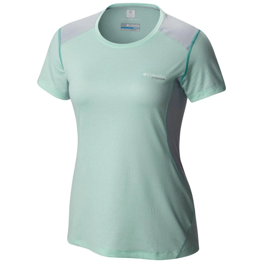 Columbia Women Brown Omni-Freeze Titan Ice Tshirt