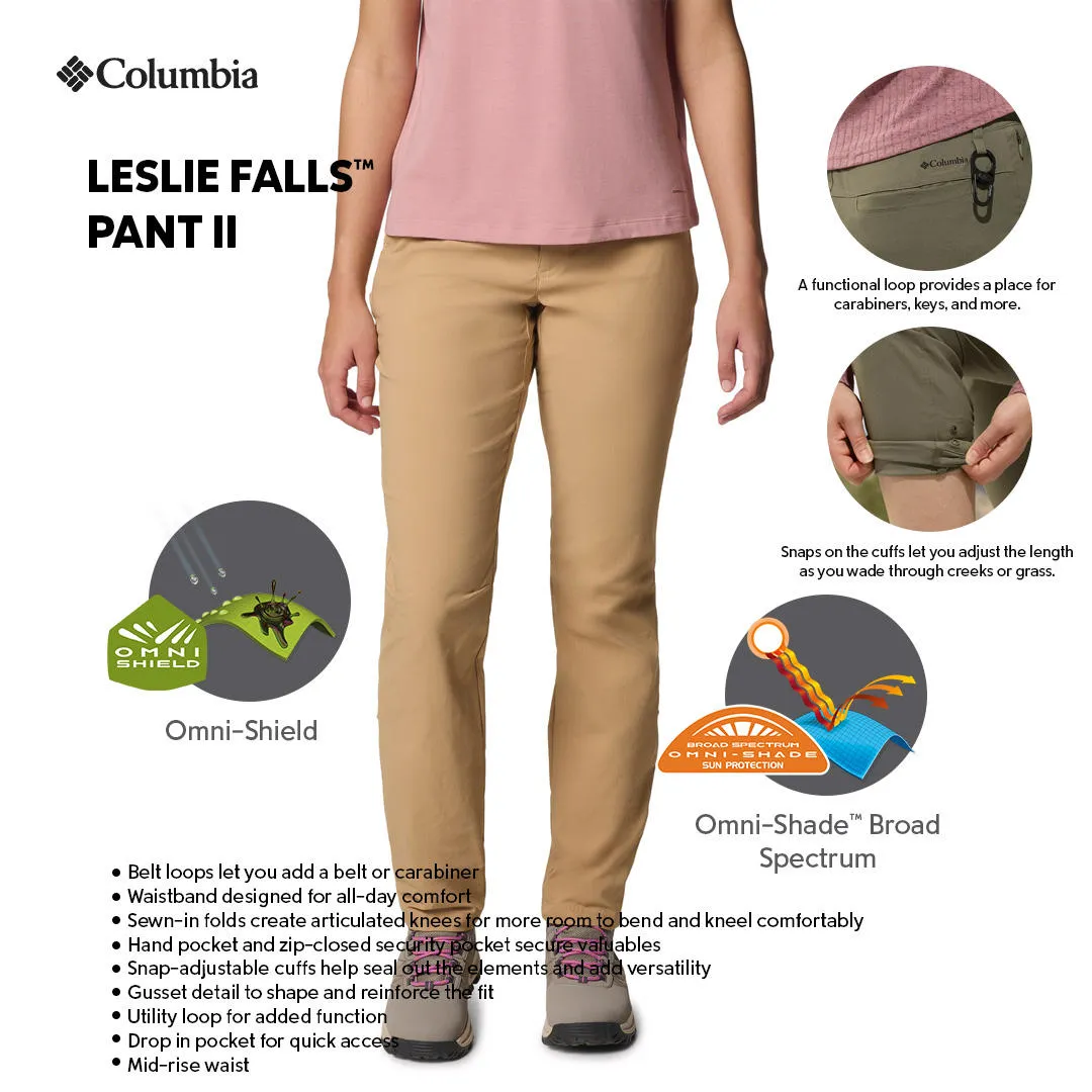 Columbia Women Brown Omni-Shield Leslie Falls II Pant