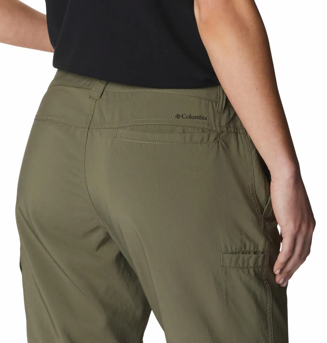Columbia Women Green Omni-Shade Silver Ridge Utility Convertible Pant