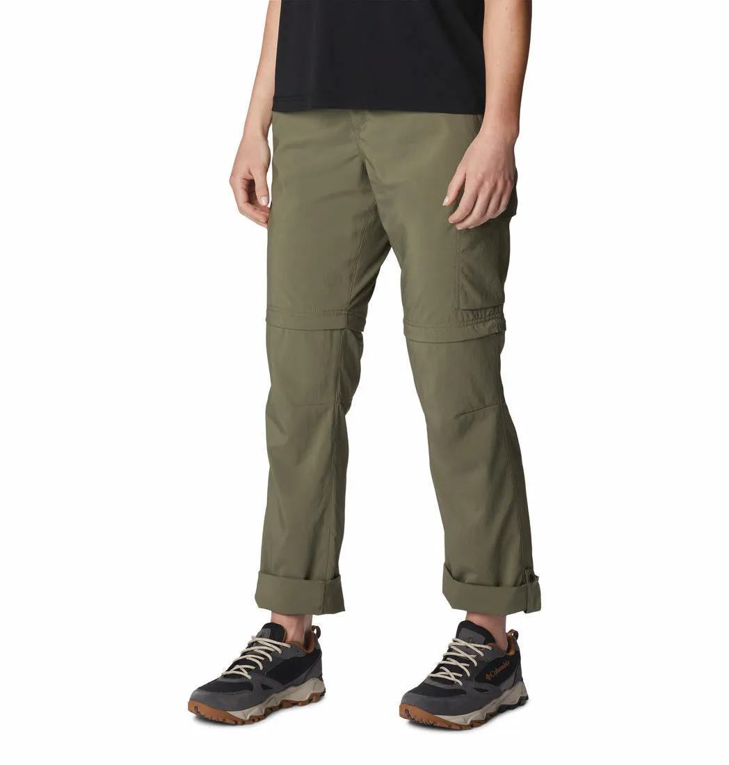 Columbia Women Green Omni-Shade Silver Ridge Utility Convertible Pant