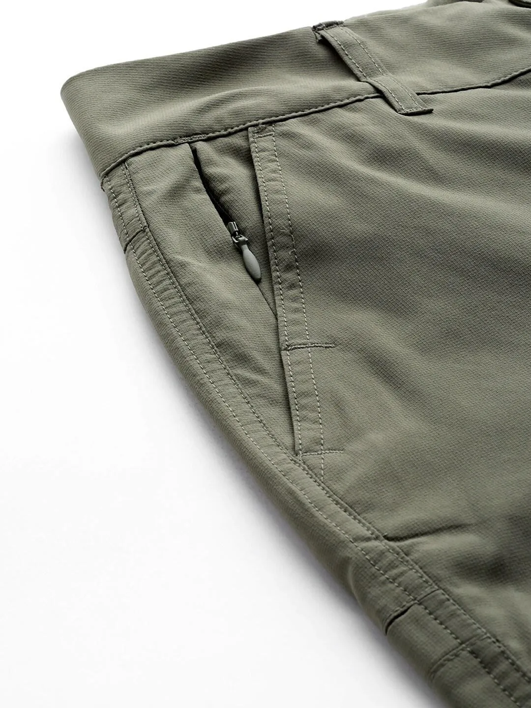 Columbia Women Green Omni-Shade Silver Ridge Utility Convertible Pant