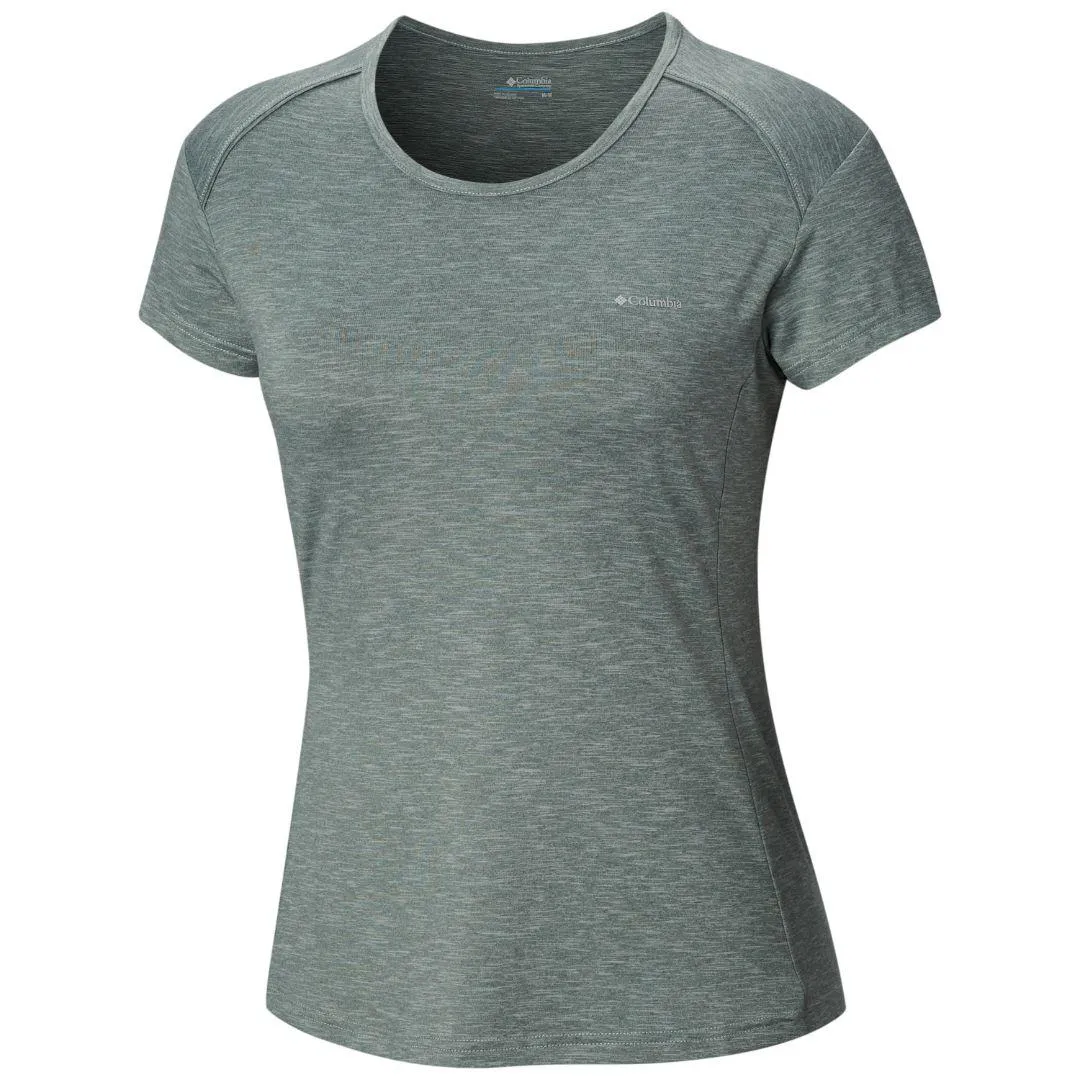 Columbia Women Green Omni-Wick Firwood Camp Tshirt